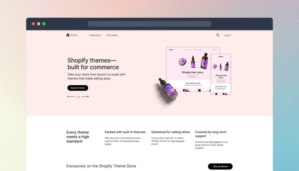 Shopify theme store