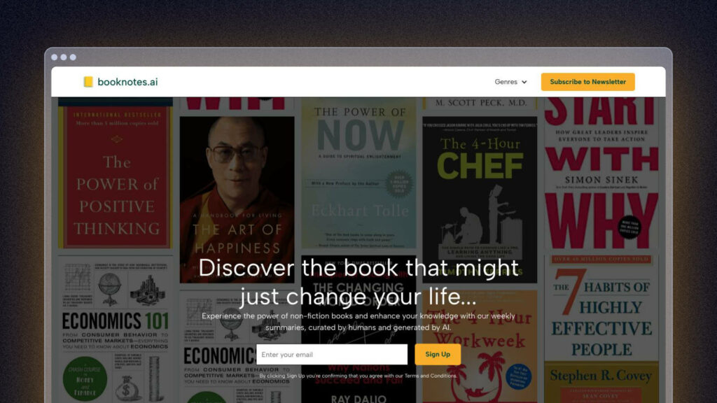 Booknotes.ai screenshot