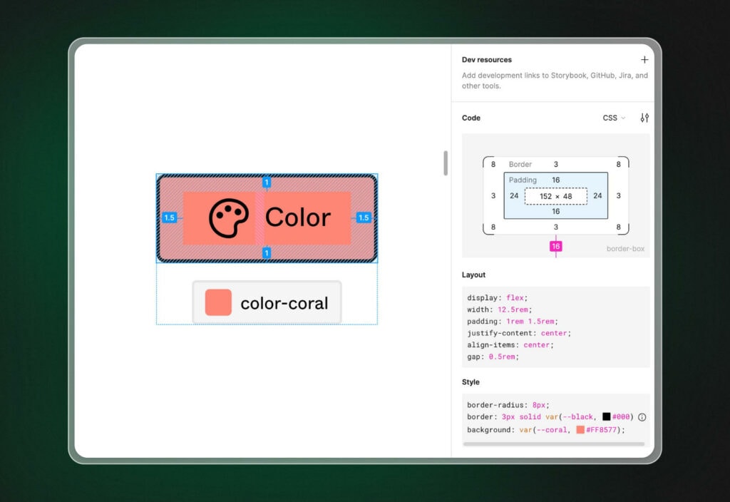 Figma dev mode