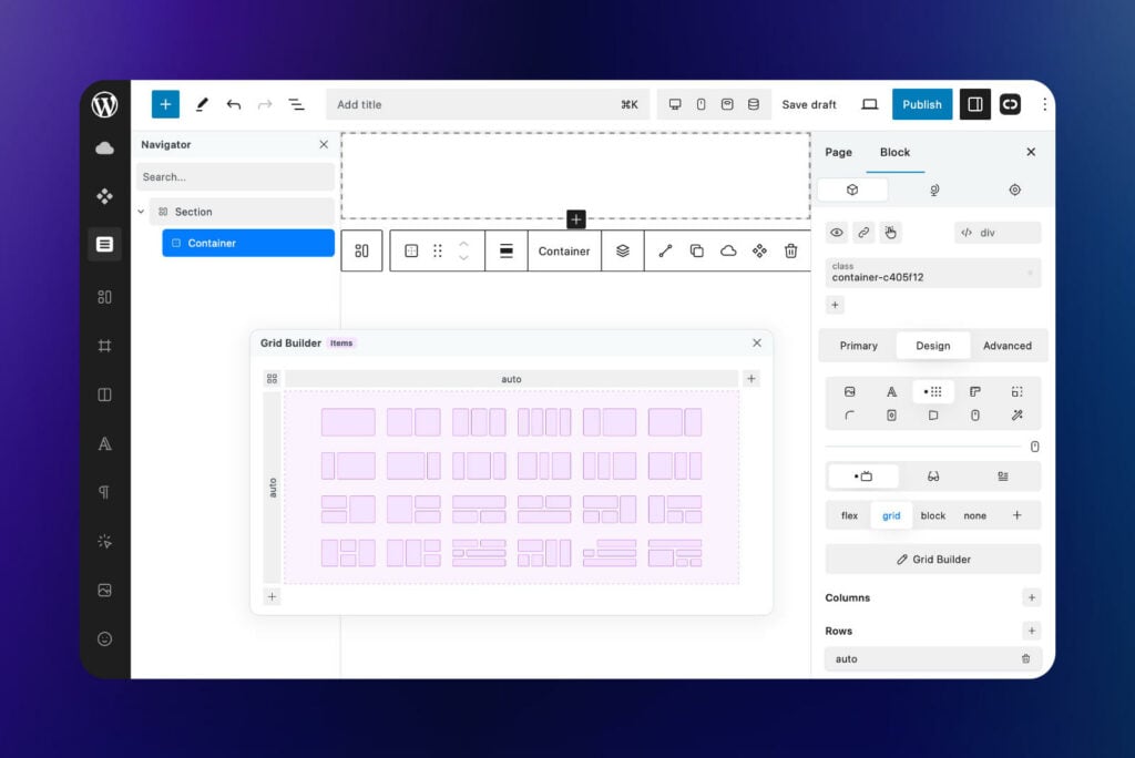 Cwicly grid builder