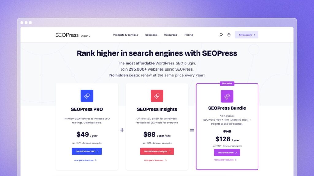 SEOPress Pro Pricing